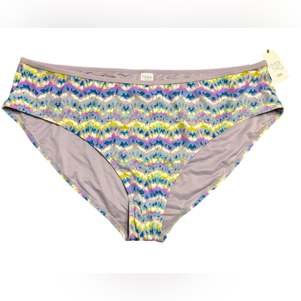 Time and Tru Wave Print Bikini Bottom